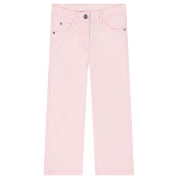 Girls Pink Logo Trousers