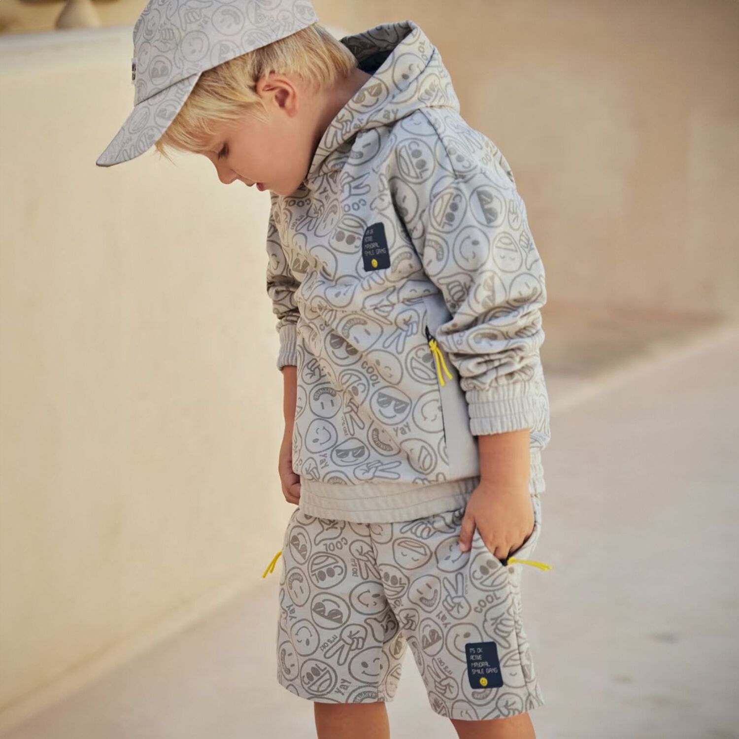 Boys Grey Logo Shorts, 1, hi-res image number null