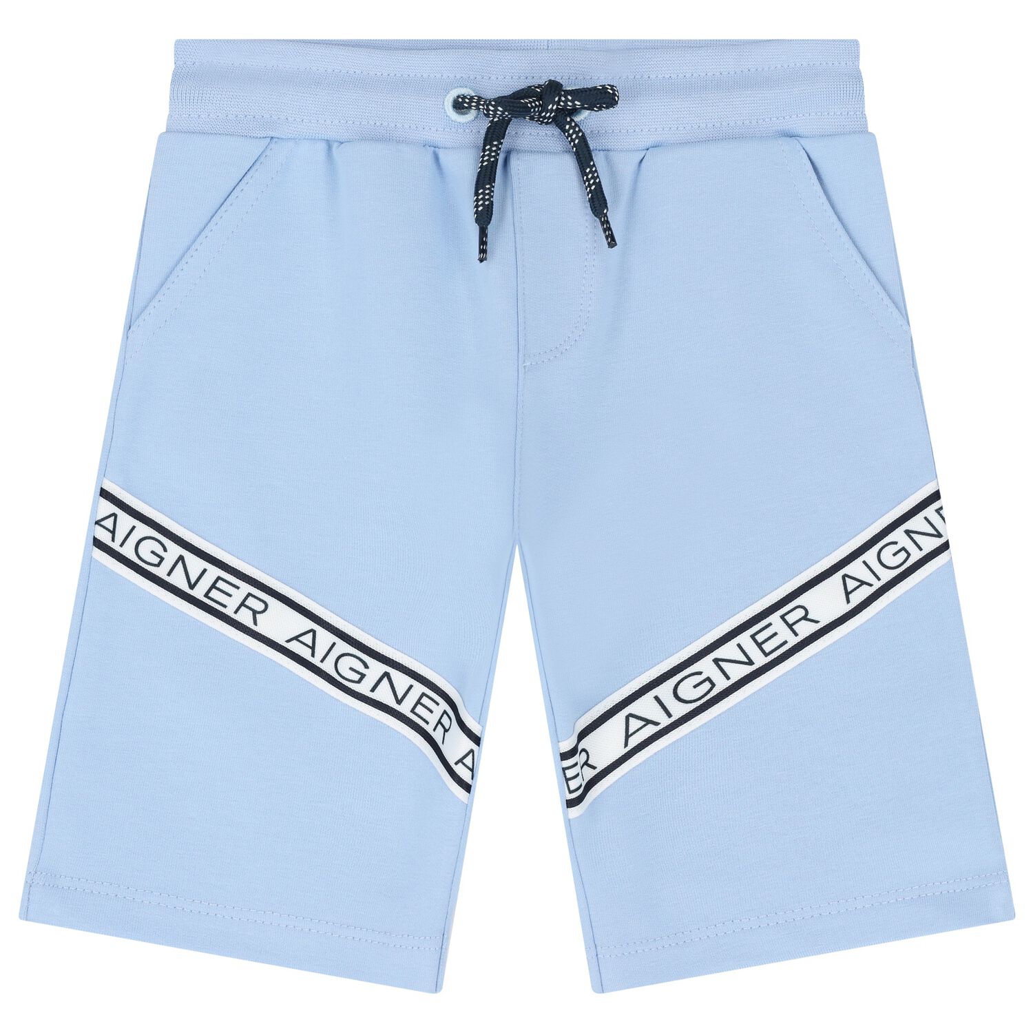 Younger Boys Blue Logo Shorts, 3, hi-res image number null