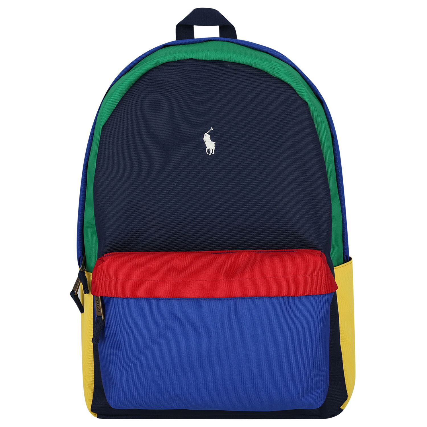 Multi-Coloured Canvas Pony Logo Backpack ( 44cm ), 2, hi-res