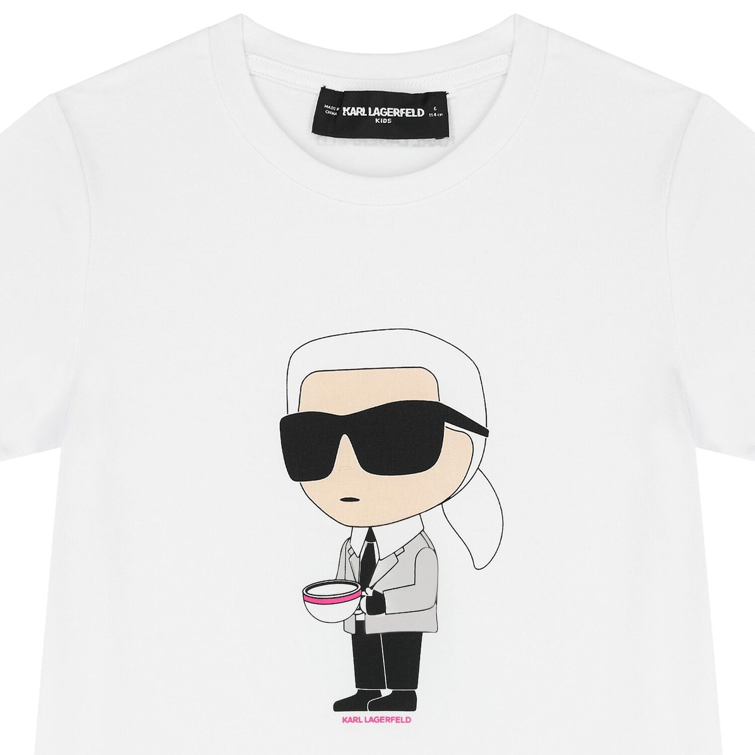 Girls White Ikonik Logo T-Shirt, 1, hi-res