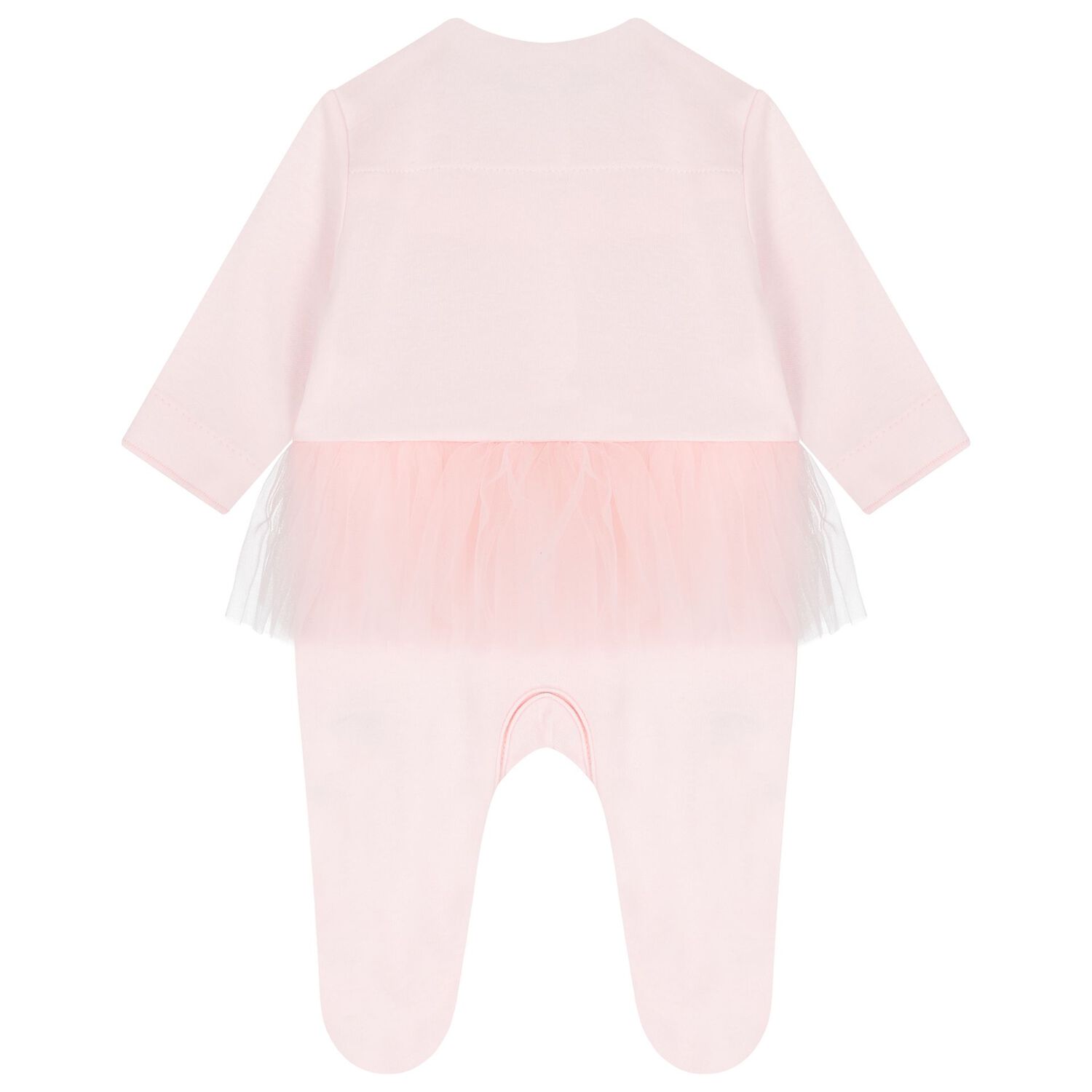 Baby Girls Pink Floral Babygrow, 1, hi-res