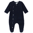 Baby Boys Navy Blue Babygrow Gift Set, 1, hi-res