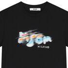 Boys Black Logo T-Shirt, 2, hi-res