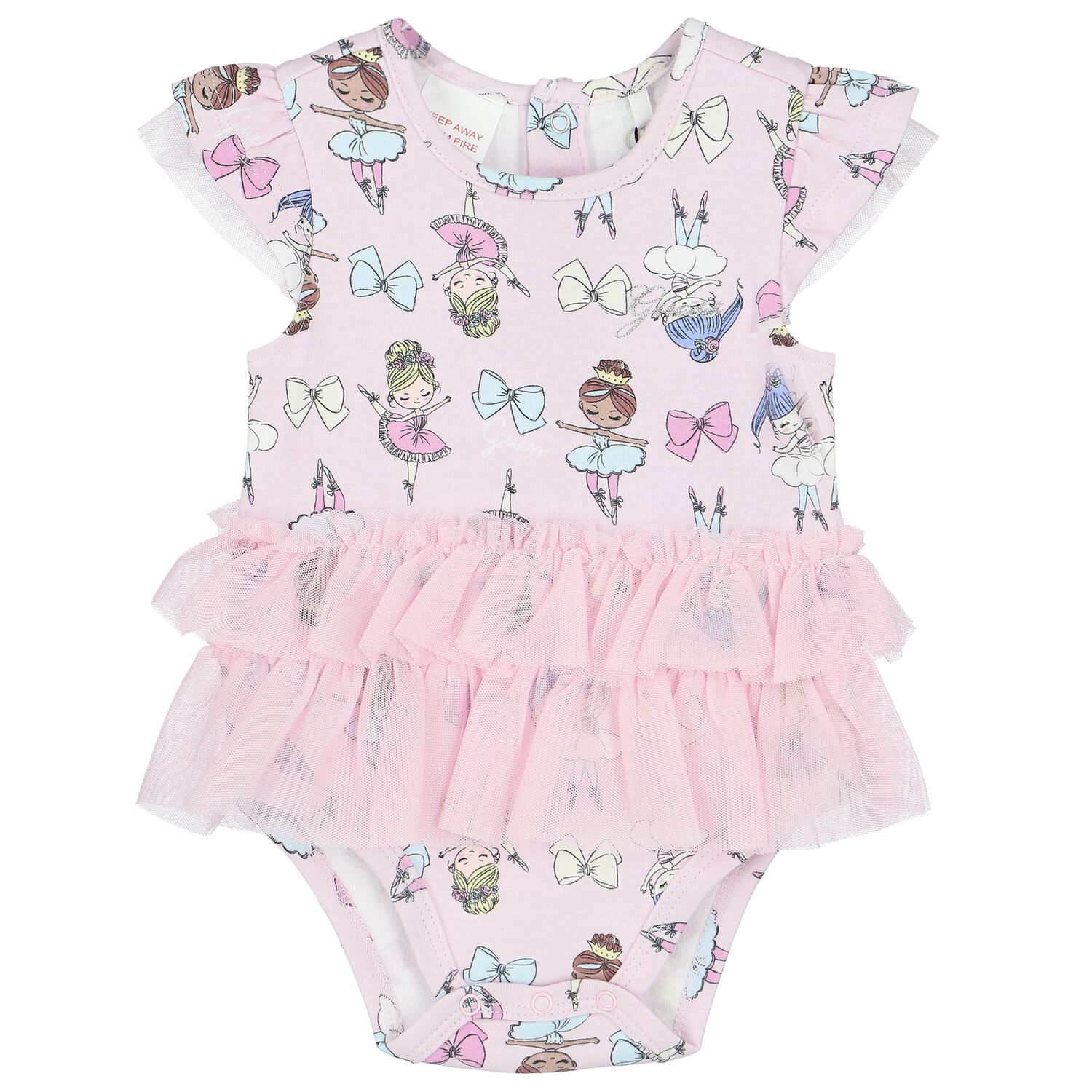 Baby Girls Purple Bodysuit, 1, hi-res