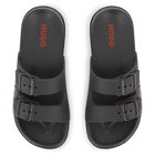 شباشب للأولاد بشعار باللون أسود, 1, hi-res