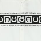 Boys White Logo Shirt, 1, hi-res