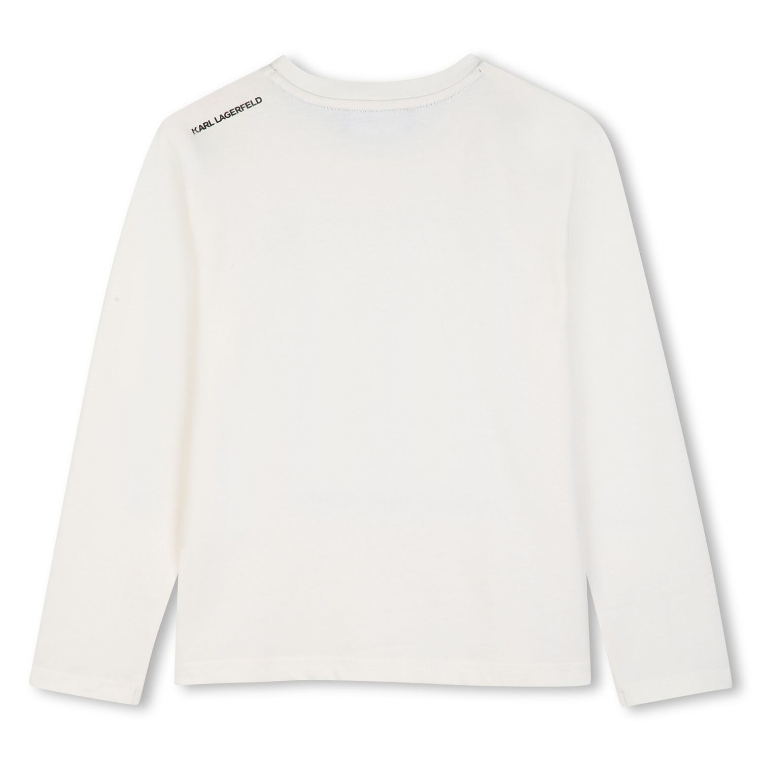 Boys White Ikonik Long Sleeve Top, 1, hi-res