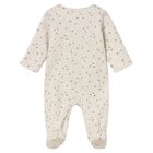 Baby Girls Beige Floral Babygrow, 1, hi-res