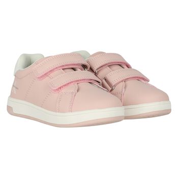 Girls Pink Logo Trainers