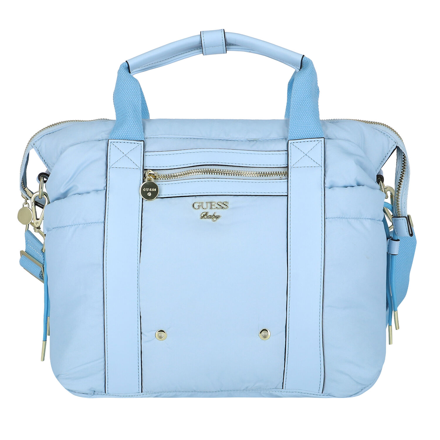 شنطة مواليد بالشعار باللون الأزرق للأطفال , 5, hi-res