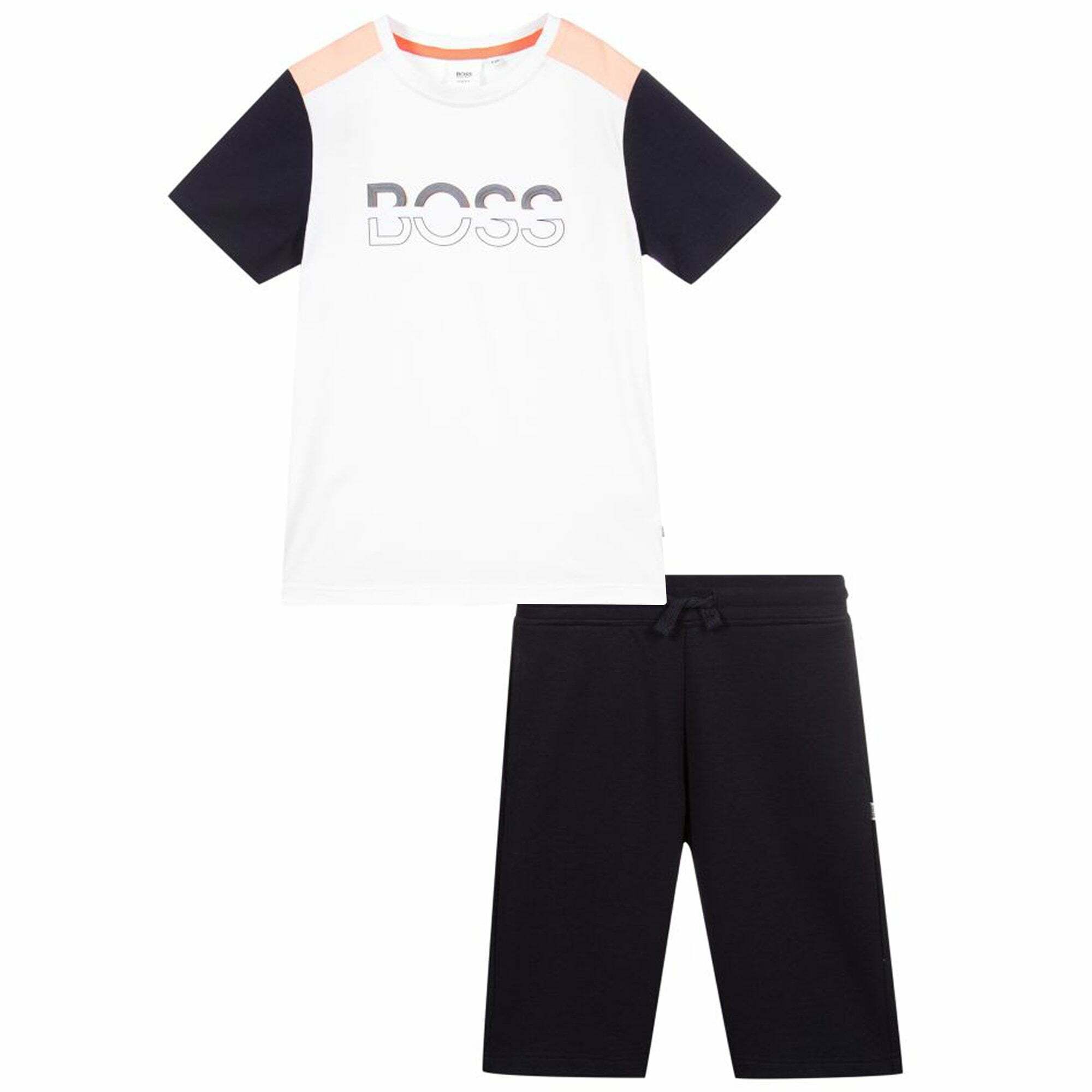 hugo boss shorts and shirt set