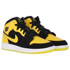 Air Jordan 1  حذاء رياضى باللون الاسود والاصفر والابيض , 1, hi-res