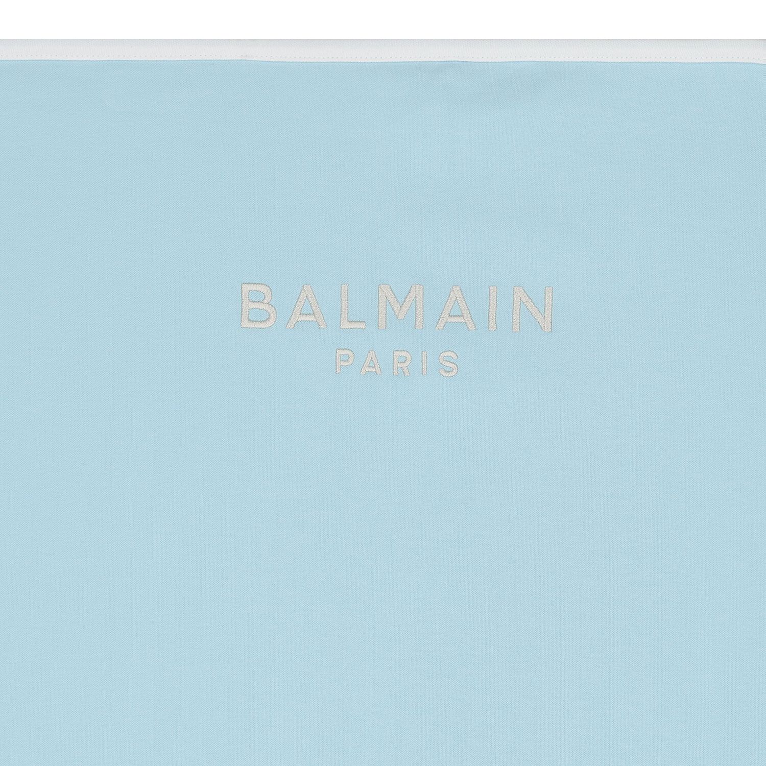 بطانية بشعار باللون أزرق وعاجي للأولاد , 3, hi-res