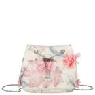 Girls Ivory & Pink 3D Flower Bag, 1, hi-res