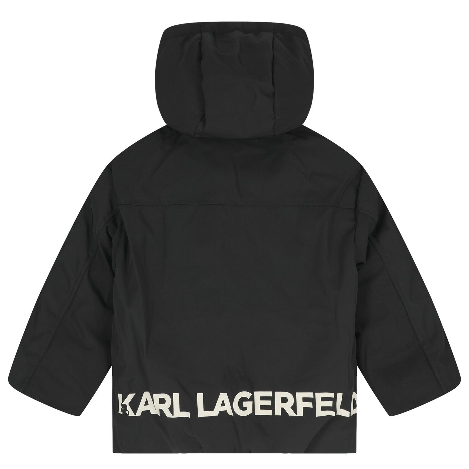 جاكت منفوخ للاولاد قابل للعكس بالشعار باللون البيج والاسود , 1, hi-res