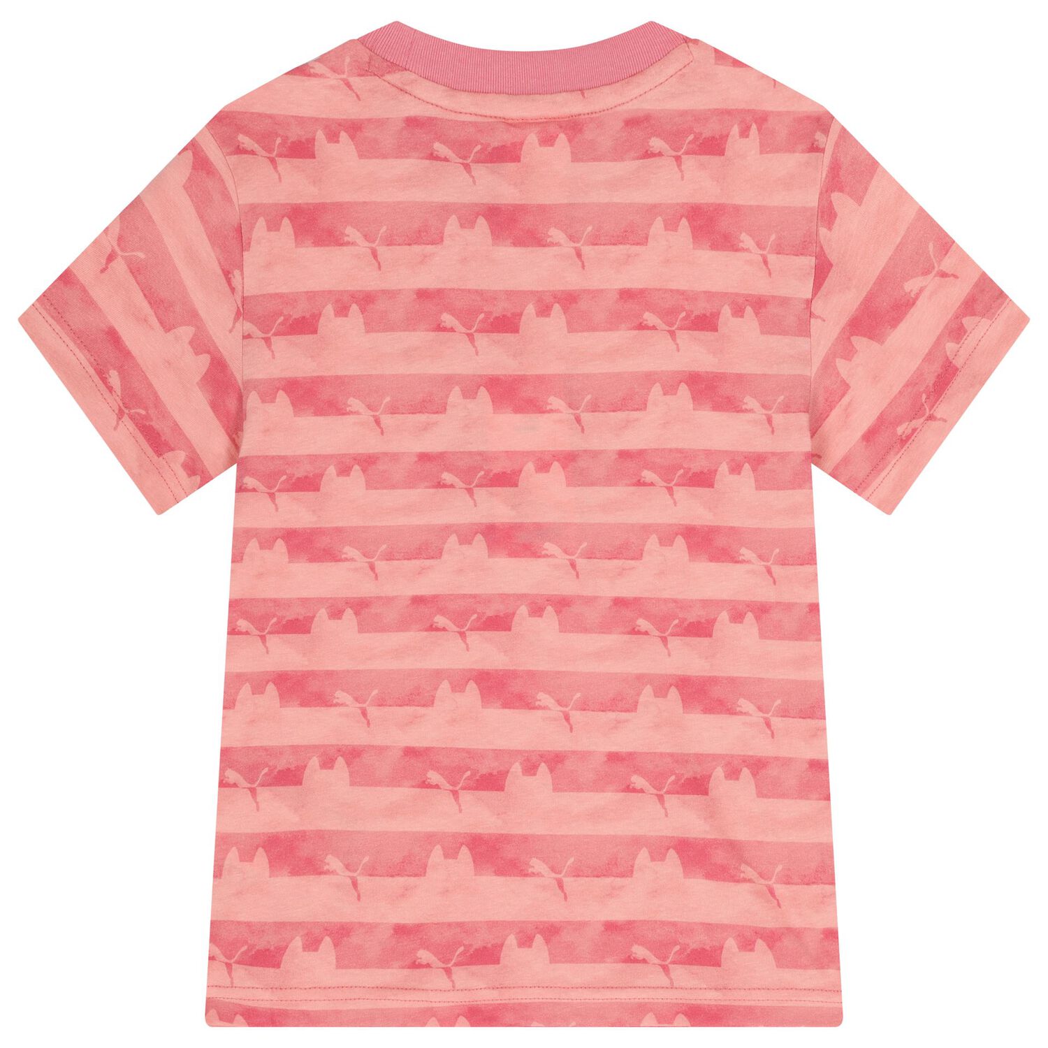 Girls Pink Striped Dollhouse T-Shirt, 1, hi-res
