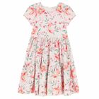 Girls Pink Floral Dress, 1, hi-res
