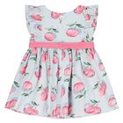 فستان كرزي أزرق ووردي للبنات الصغار, 2, hi-res