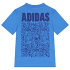 Boys Blue Logo Marvel T-Shirt, 1, hi-res