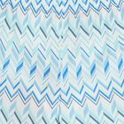 Younger Boys White & Blue Zig Zag Swim Shorts, 1, hi-res