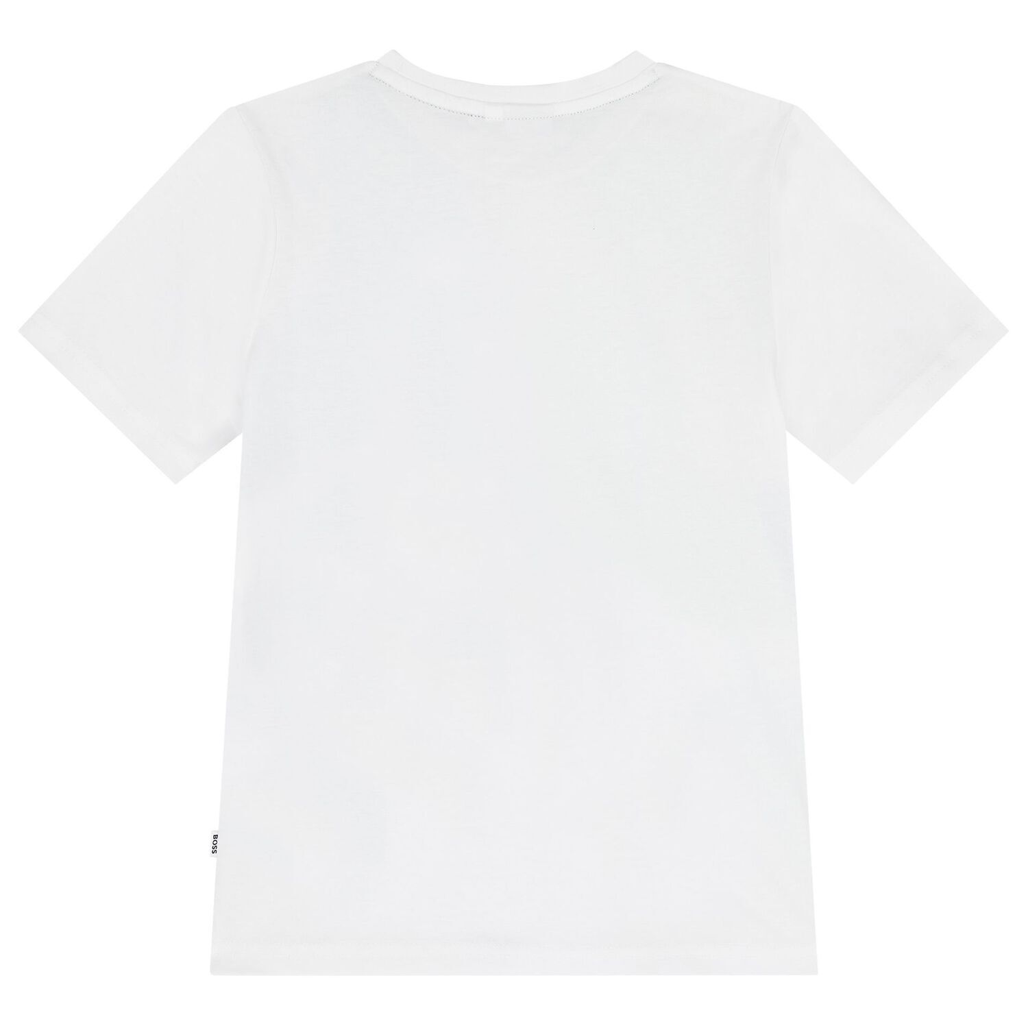 Boys White Logo T-Shirt, 1, hi-res
