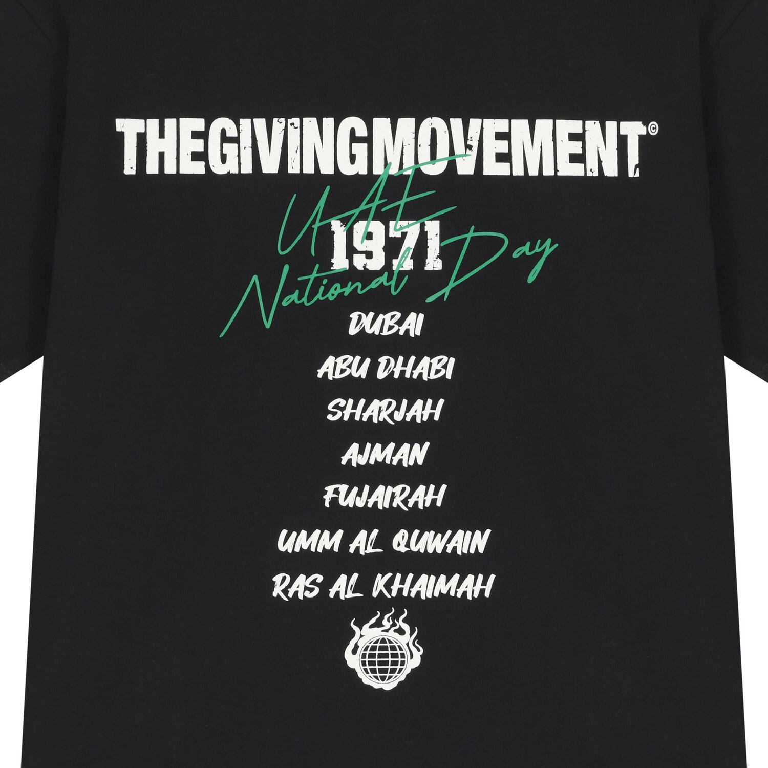 تي شيرت أسود بمقاس كبير وشعار, 2, hi-res