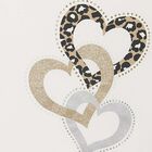 توب باكمام طبعة قلوب باللون العاجى للبنات, 1, hi-res