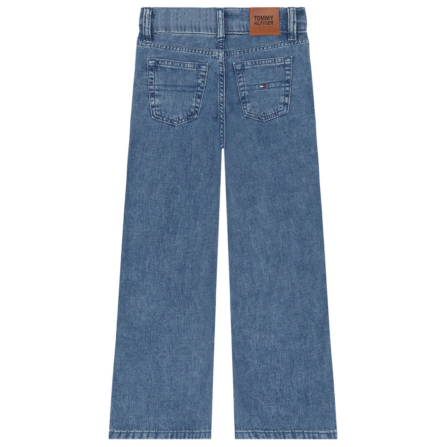 Girls Blue Logo Denim Jeans, 1, hi-res image number null