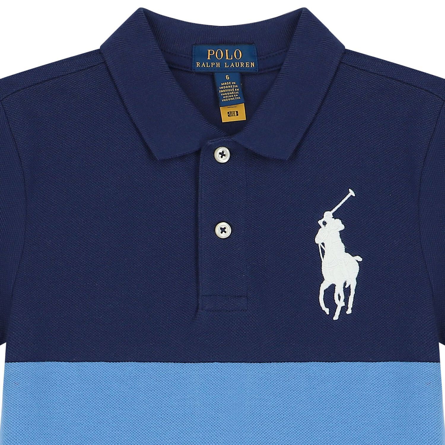 Boys Navy Blue Logo Polo Shirt, 1, hi-res image number null