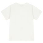تي شيرت بالشعار  باللون الأبيض للأولاد, 1, hi-res