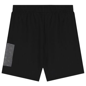Boys Black Logo Shorts