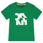 Boys Green Logo T-Shirt, 2, hi-res