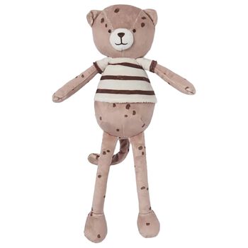 Beige Teddy Bear Striped Toy