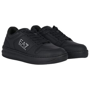 Black Logo Trainers