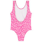 Girls Pink Logo Swimsuit, 1, hi-res