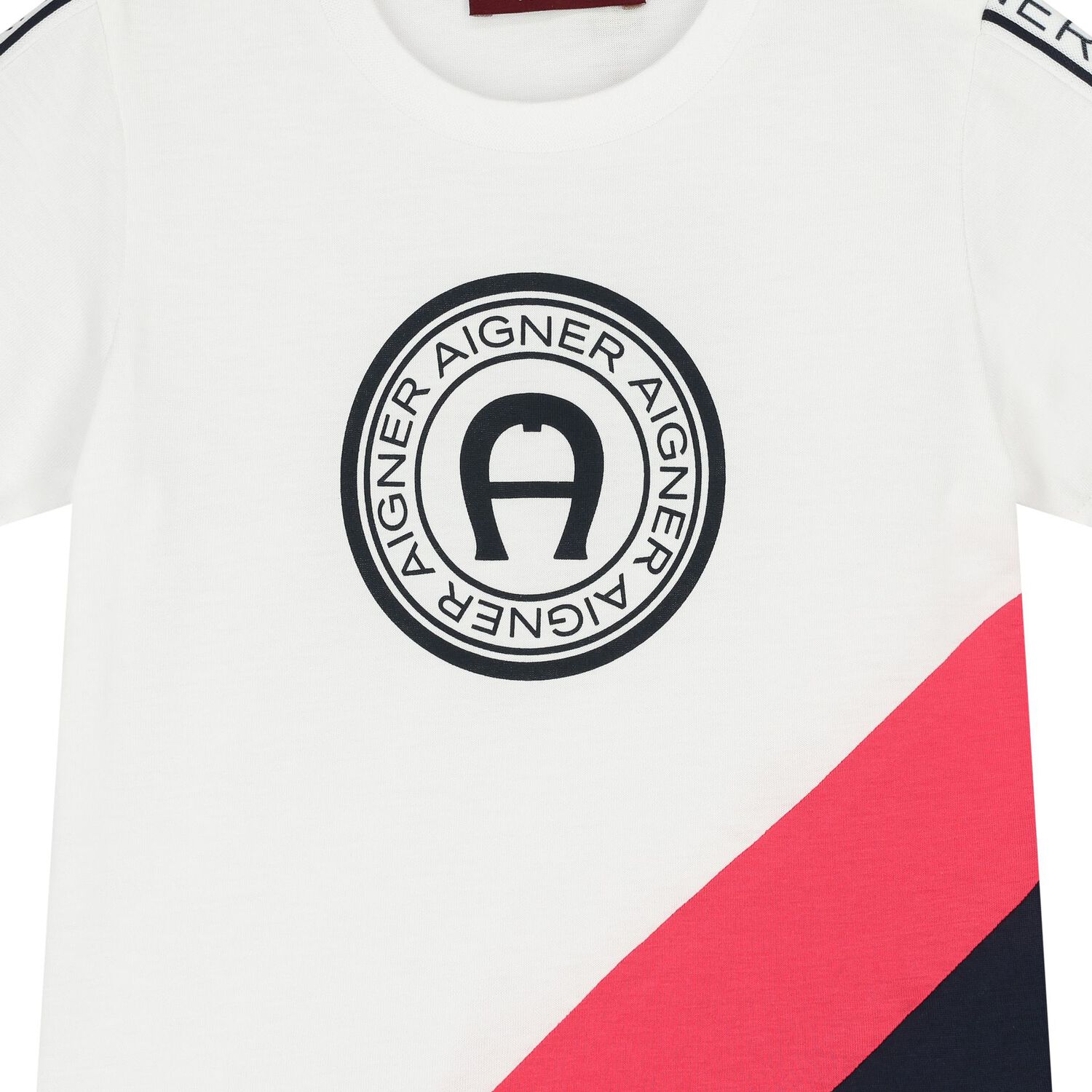 Younger Boys White Logo T-Shirt, 1, hi-res image number null