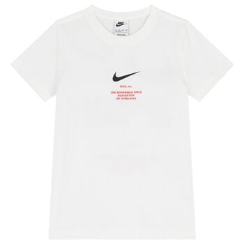 Boys White Logo T-Shirt