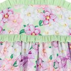 فستان بنات بالزهور باللون الأرجوانى والأخضر, 1, hi-res