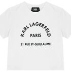 تيشيرت بنات بالشعار باللون الأبيض, 2, hi-res