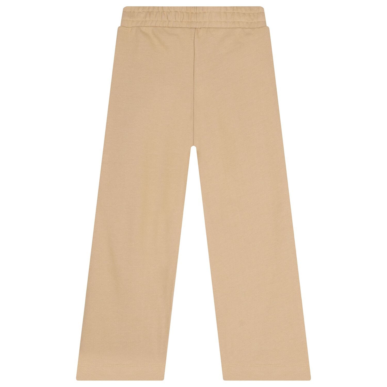 Girls Mini Me Beige Logo Trousers, 1, hi-res