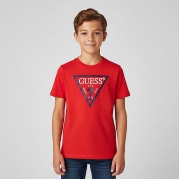 Boys Red Logo T-Shirt
