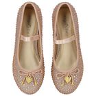 حذاء بنات بفيونكة باللون الزهري, 1, hi-res