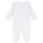 White & Grey Just Giraffe Babygrow Set, 1, hi-res