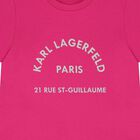Girls Pink & Gold Logo T-Shirt, 3, hi-res