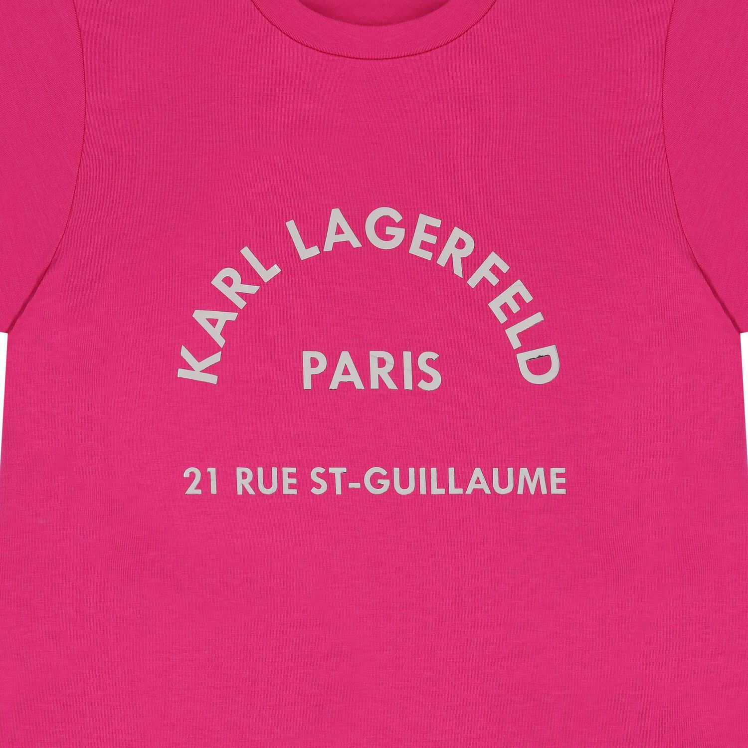Girls Pink & Gold Logo T-Shirt, 3, hi-res image number null