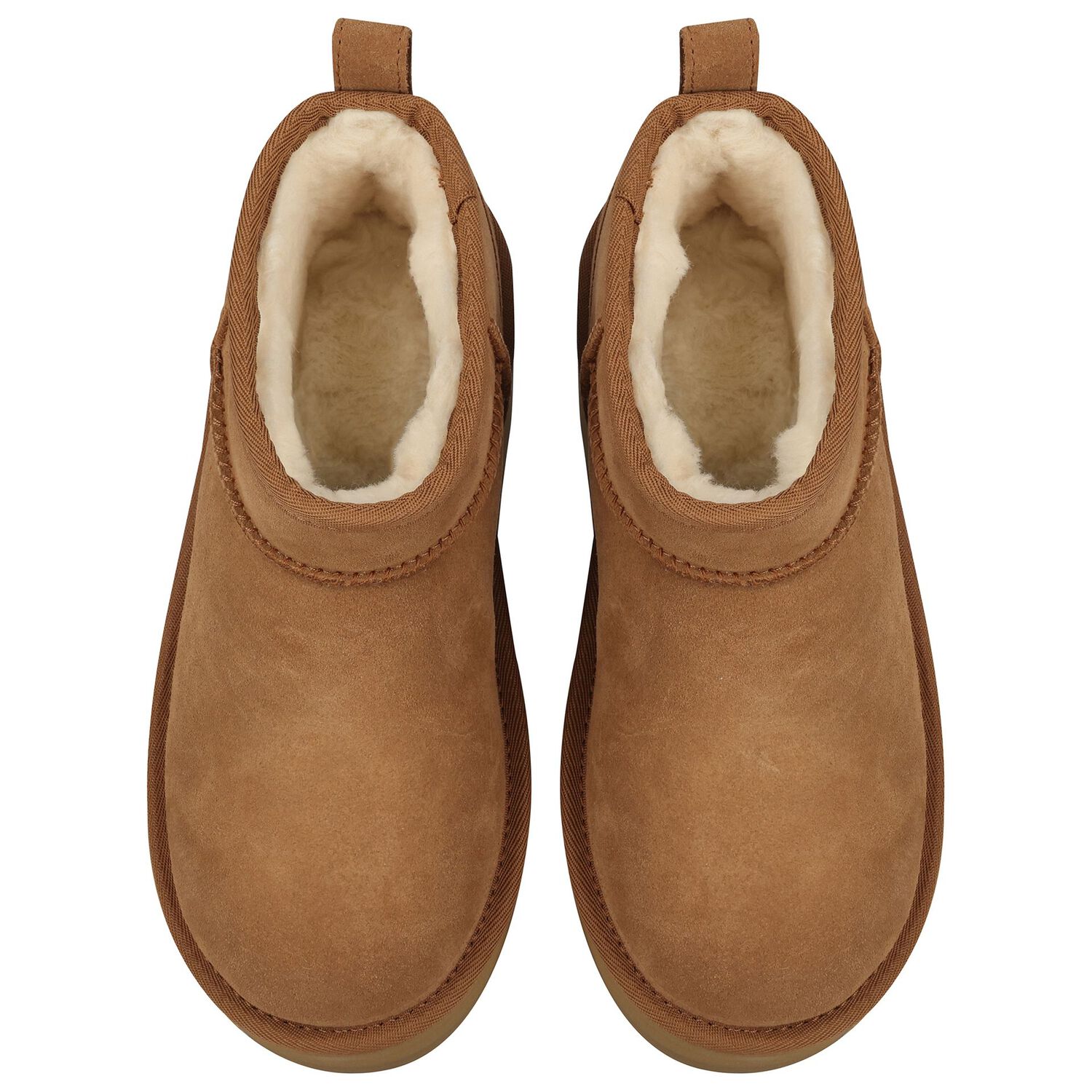 Girls Chestnut Classic Ultra Mini Platform Suede Boots, 2, hi-res