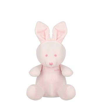 Emile et Rose Baby Girls Pink Bunny Bear Soft Toy, 1 Baby Girls Pink Bunny Bear Soft Toy
