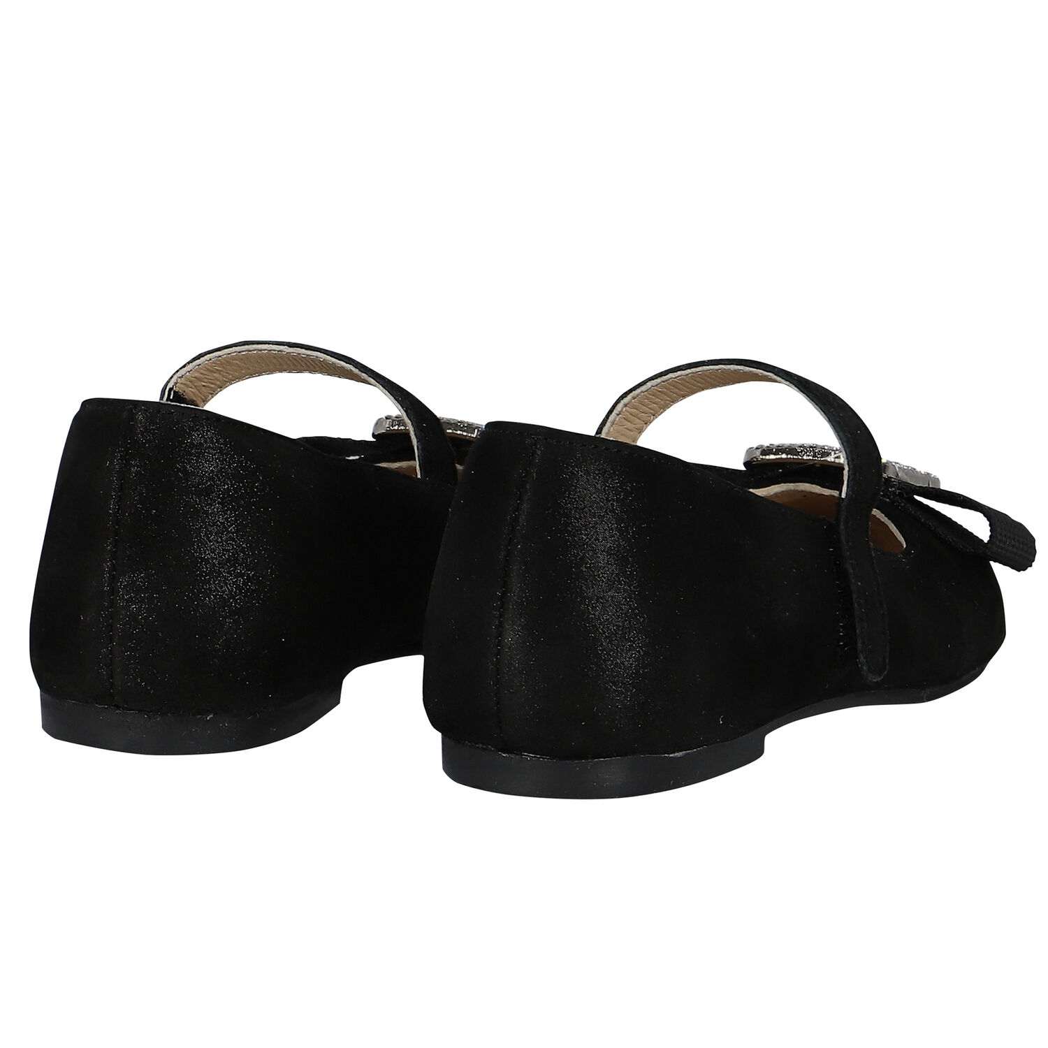 حذاء بنات بفيونكة باللون الاسود, 1, hi-res image number null