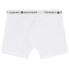 Boys White & Navy Boxer Shorts, 2, hi-res